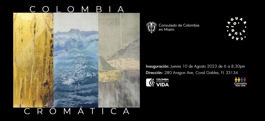 El Consulado de Colombia en Miami invita a la exposición Colombia Cromática de Ivonne Portillo & Casa Jaguar Studio