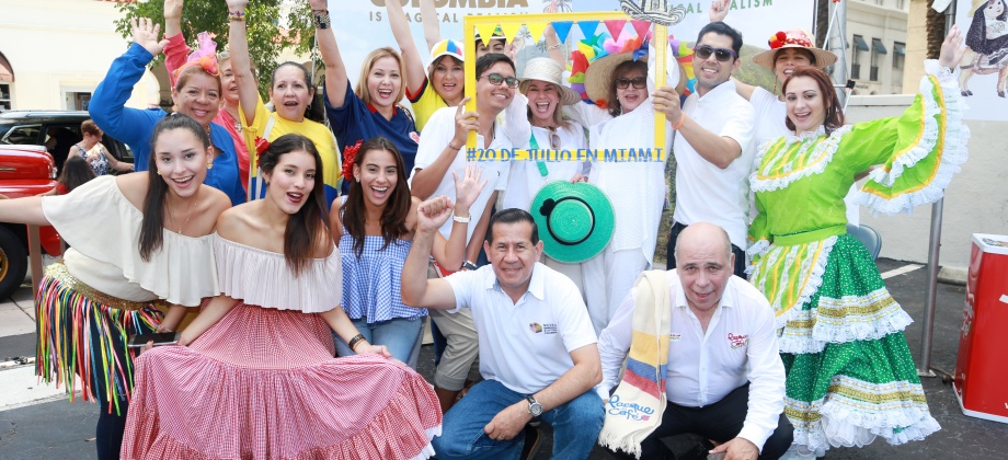 La comunidad colombiana en Miami conmemoró la Independencia Nacional con un “Encuentro de Regiones”