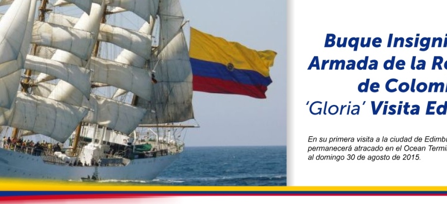 Buque Insignia de la Armada de la República de Colombia ‘Gloria’ visita Edimburgo