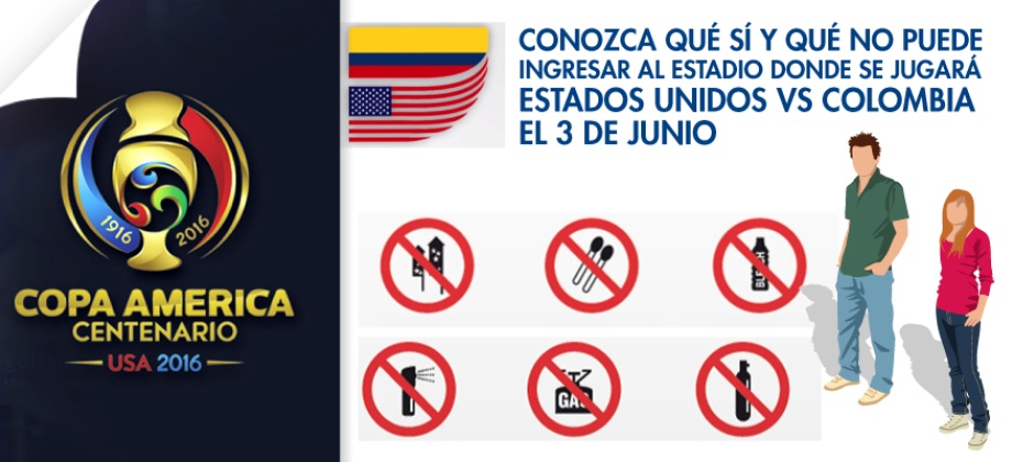 Conozca qué sí y qué no puede ingresar al estadio donde se jugará Estados Unidos Vs Colombia el 3 de junio