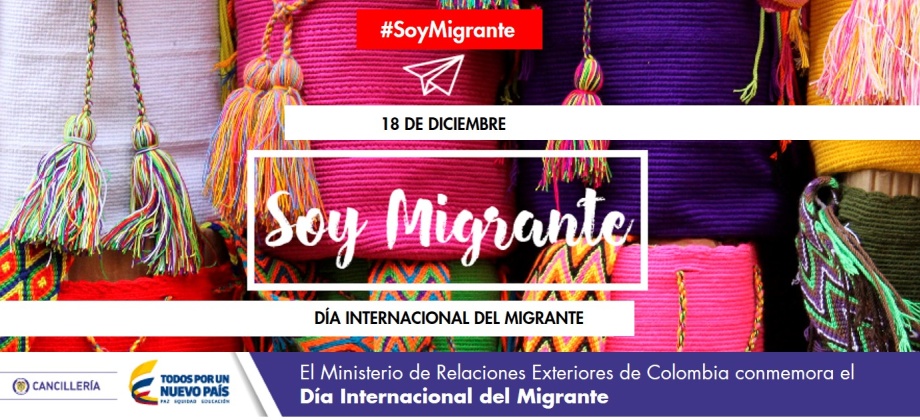 Ministerio de Relaciones Exteriores de Colombia conmemora el Día Internacional del Migrante