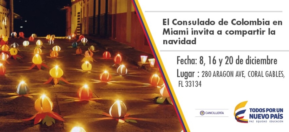 El Consulado en Miami invita a compartir la navidad