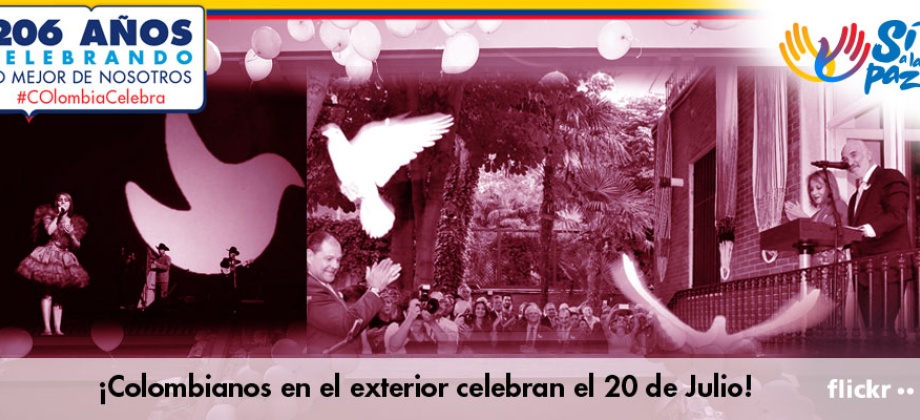 Colombianos en el exterior celebran el 20 de Julio