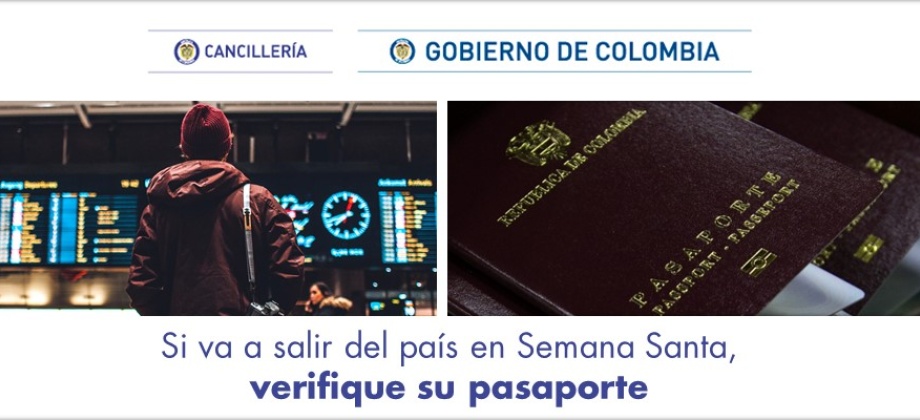 Si va a salir del país en Semana Santa, verifique su pasaporte en 2018