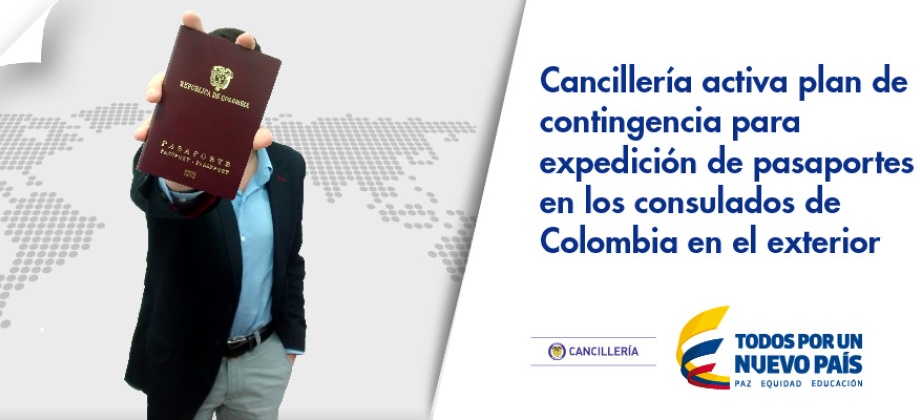 Cancillería activa plan de contingencia para expedición de pasaportes en los consulados de Colombia en el exterior