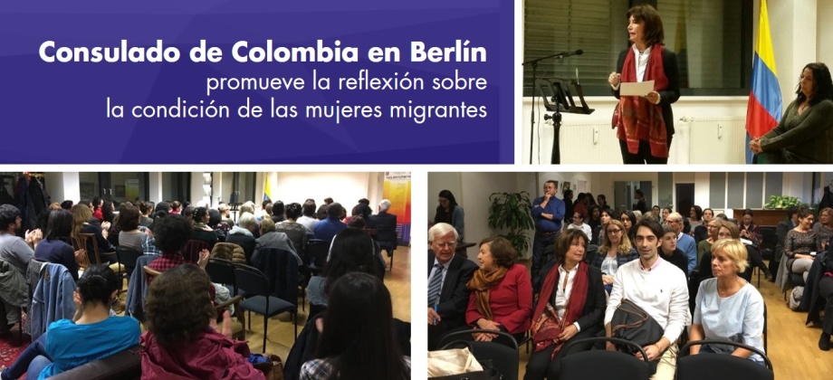 Consulado de Colombia en Berlín promueve reflexión sobre condición de las mujeres migrantes 