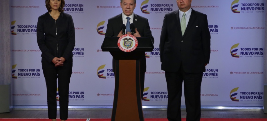 Declaración del Presidente de Colombia, Juan Manuel Santos, sobre decisiones de la Corte Internacional de Justicia de La Haya