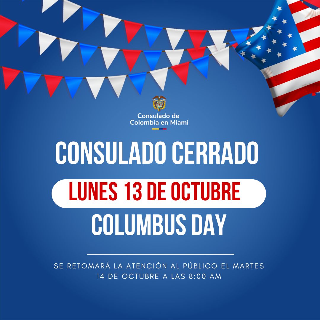 Consulado no tendrá atención al público lunes 13 de octubre  