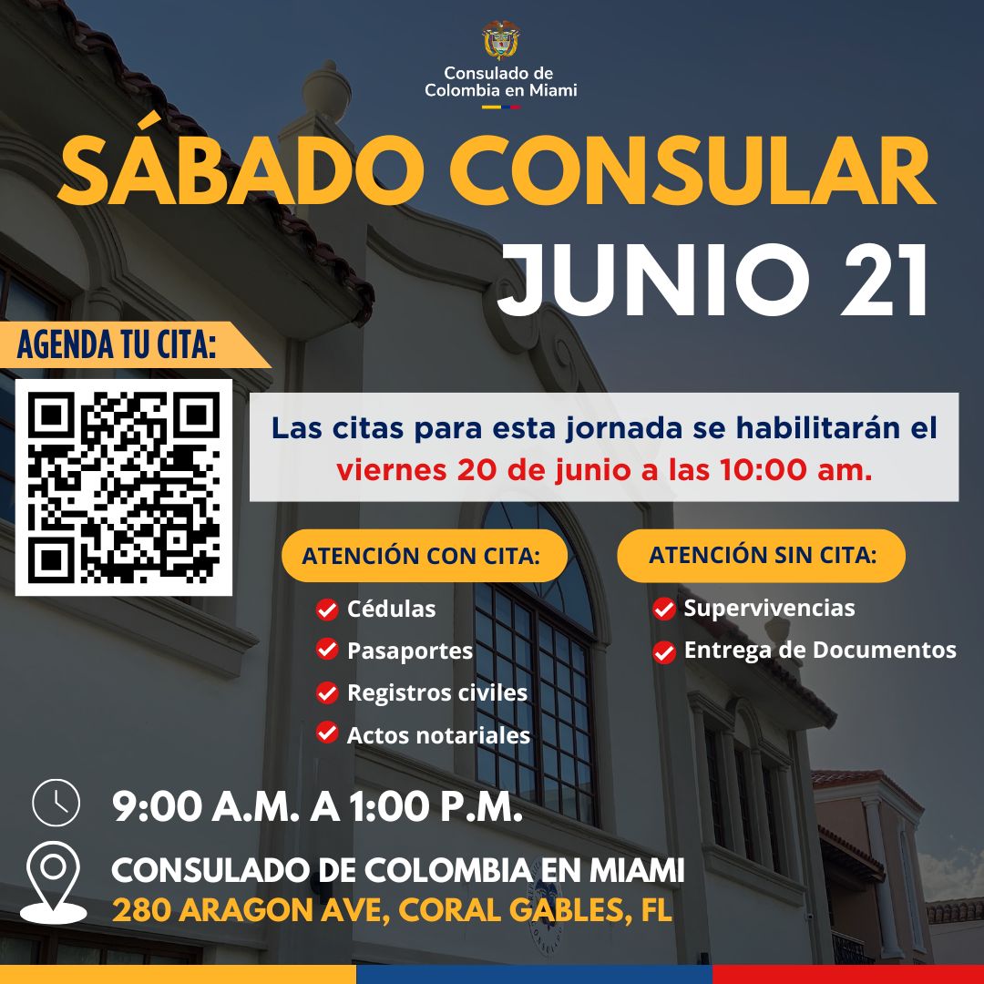 Sabado Consular en jumio en Miami