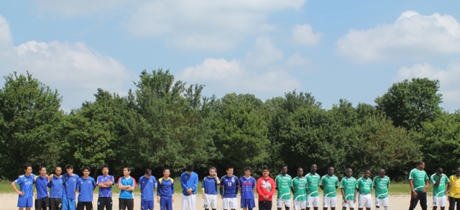 Torneo cuadrangular de fútbol con equipos comunitarios de Colombia, Japón, Costa de Marfil y Ecuador