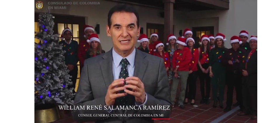 Consulado de Colombia en Miami invita a la novena navideña a realizarse el viernes 16 de diciembre