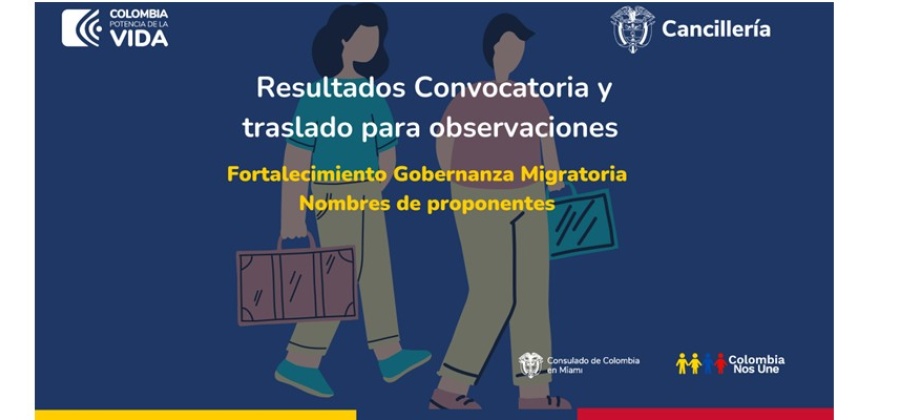 Consulado de Colombia en Miami publica la evaluación de la convocatoria de las jornadas de fortalecimiento