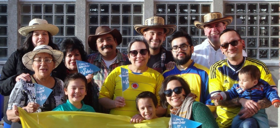 Consulado de Colombia en Bruselas - marcha por la vida