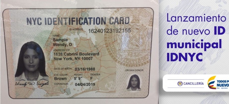 Lanzamiento oficial de nuevo ID municipal IDNYC