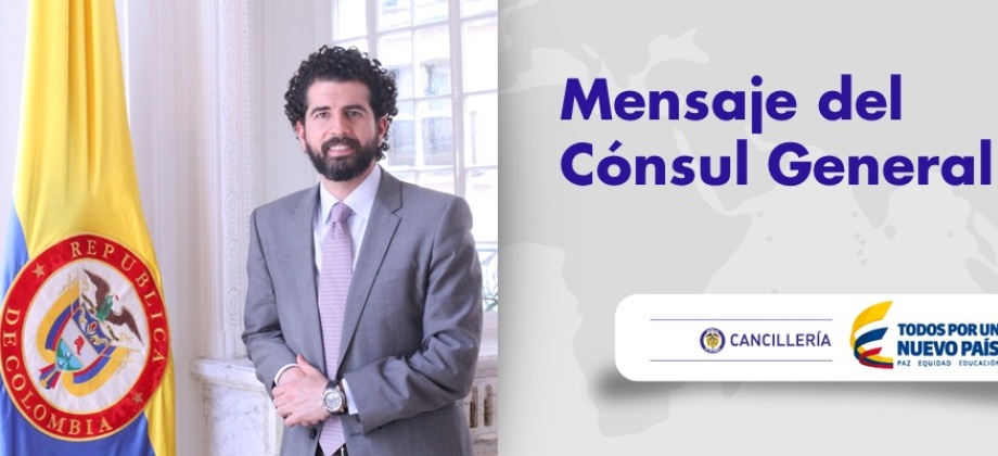 Consulado de Colombia en París - Mensaje del Cónsul