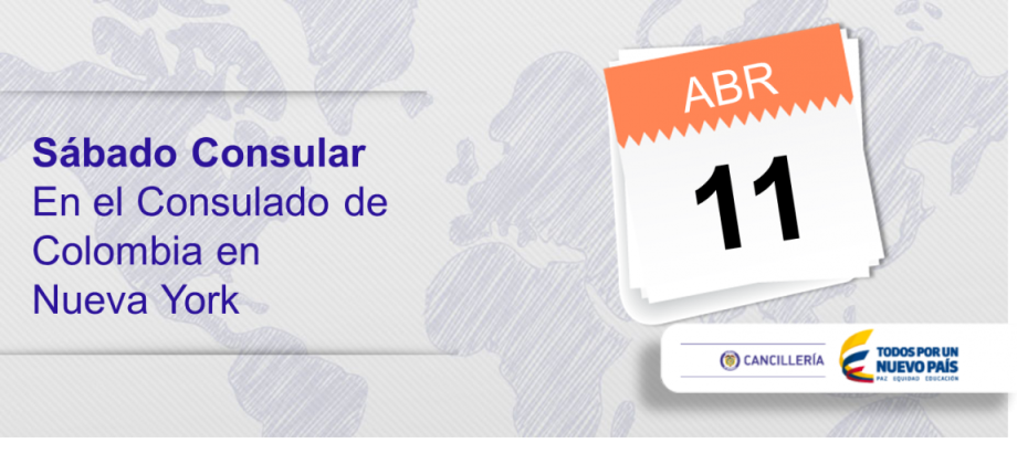 Consulado de Colombia en Nueva York, sábado consular, 11 de abril