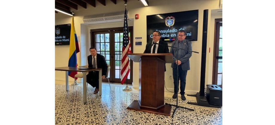 El Consulado de Colombia en Miami realizó el lanzamiento del nuevo sistema para la expedición del registro civil 