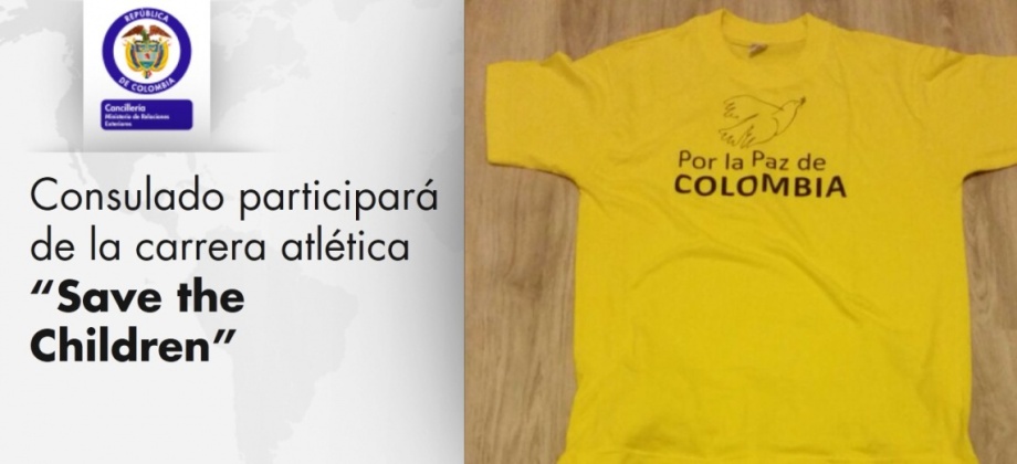 Atletas colombianos corren en La Haya Por la Paz de Colombia