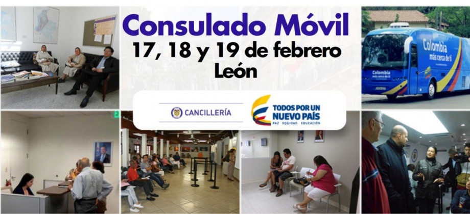 consulado móvil, febrero, León, Madrid