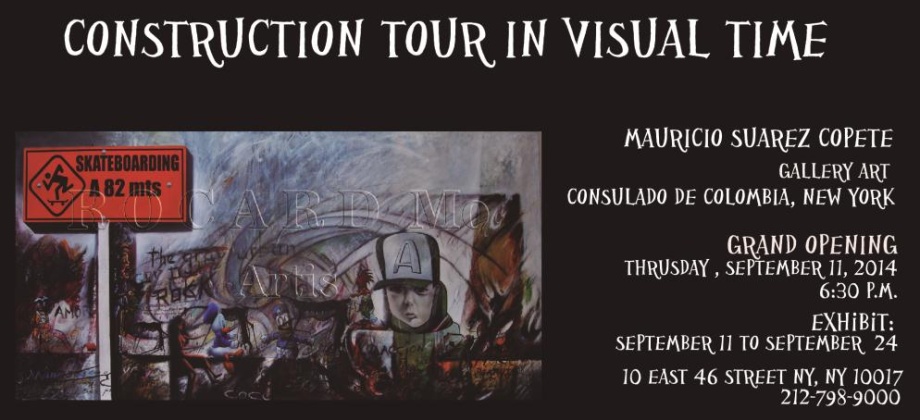 El artista Robinson Cárdenas Mora expone sus obras en la Galería Mauricio Suárez Copete