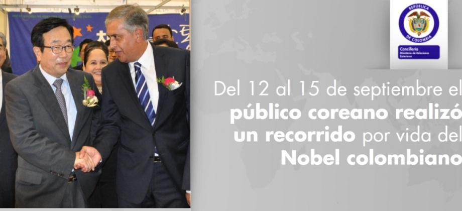La vida de Gabo se acercó a los coreanos en la Feria Internacional de Turismo en Busán