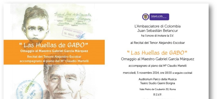 Las Huellas de GABO” se recorren en Roma 