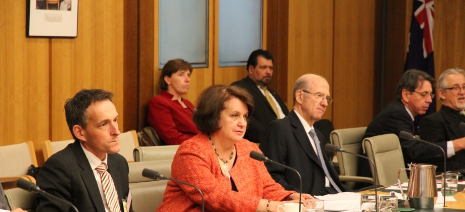 Encuentro entre el Concejo de Negocios de América Latina y Australia (ALABC), la Ministra de Relaciones Exteriores de Australia, empresarios y académicos