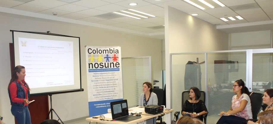 En la sede del Consulado de Colombia se realizó la segunda sesión del “Diplomado en Educación Familiar, Emocional y Salud para la Familia Colombiana”