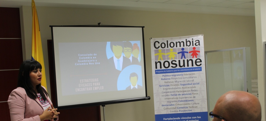 El taller “Estrategias Eficaces para Encontrar Empleo” se realizó en el Consulado en Guadalajara