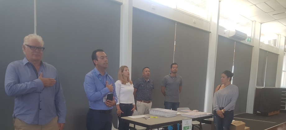 Puesto de votación del Consulado de Colombia en Perth, Australia inició la jornada final del proceso electoral en el exterior para Congreso y consultas interpartidistas 2018