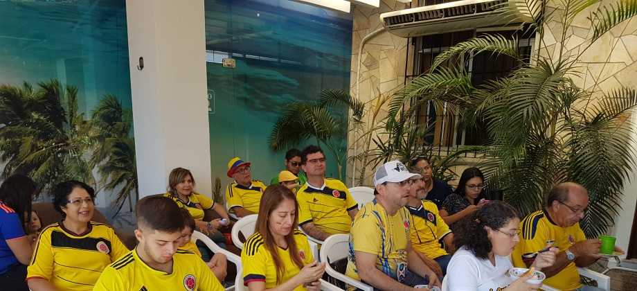 El Consulado de Colombia abrió sus puertas para seguir los juegos de Colombia en el Mundial de fútbol Rusia 2018