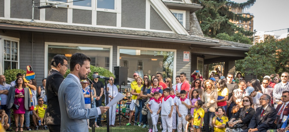 El Consulado de Colombia en Calgary y connacionales conmemoraron el Día de la Independencia Nacional 