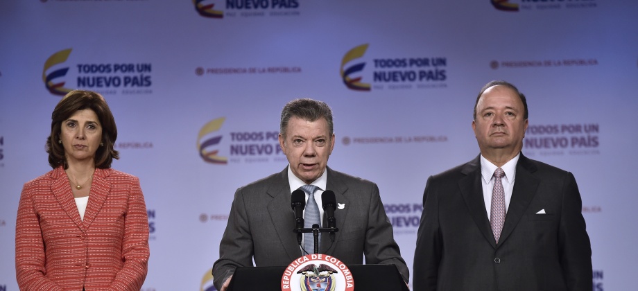 Declaración del Presidente Juan Manuel Santos sobre la presencia de militares venezolanos en territorio colombiano