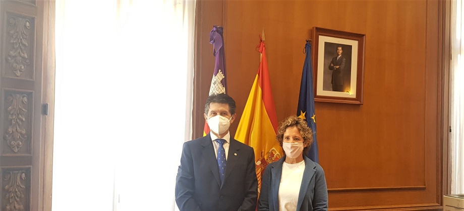 Cónsul de Colombia en Palma de Mallorca, Rafael Guillermo Arismendy Jiménez, sostuvo un encuentro con Delegada del Gobierno en la Comunidad Autónoma de las Islas Baleares