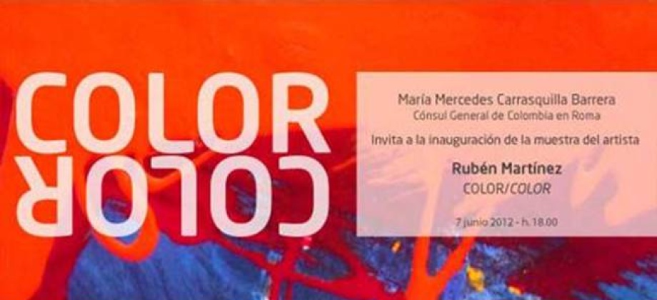Color más que la forma,  sentimiento más que razón, cordura en lugar de la locura y todo lo contrario. Los cuadros gigantes de Ruben  Martinez, se hacen ligeros y casi flotantes que transportan  el caos interior creando al exterior, con la magia del pincel, un orden impecable que se ubica delicadamente en el espacio, donde el único protagonista es el Color.