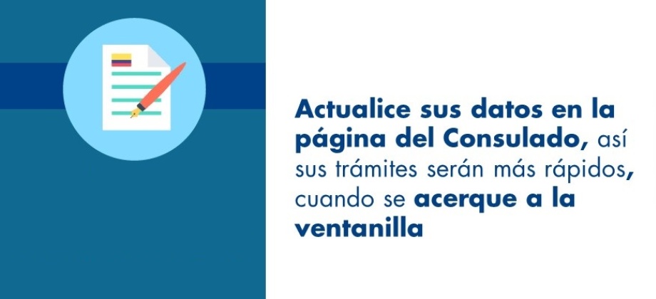 Actualice sus datos en la página del Consulado, así sus trámites serán más rápidos