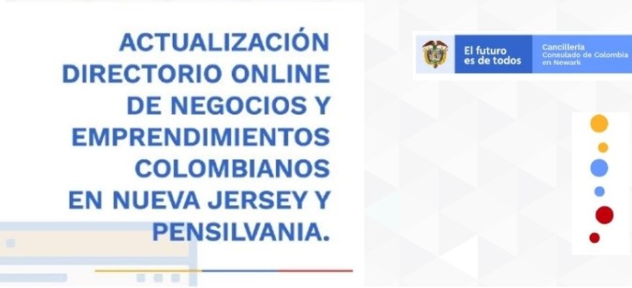 Actualización Directorio Negocios y Emprendimientos Colombianos en Nueva Jersey 
