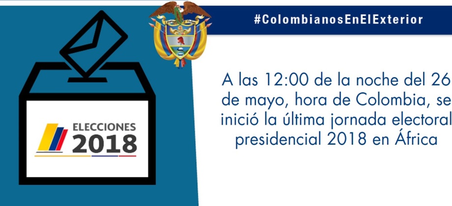 A las 12:00 de la noche del 26 de mayo, hora de Colombia, se inició la última jornada electoral presidencial 2018 en África