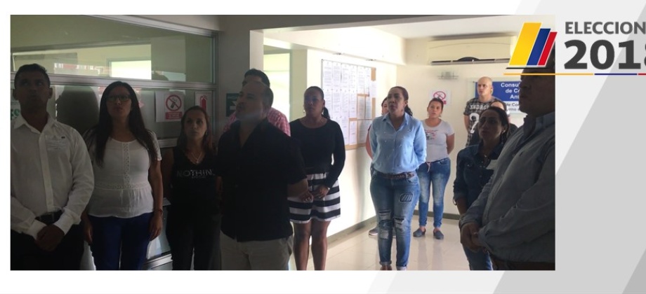 Consulado de Colombia en Antofagasta inició la jornada final del proceso electoral en el exterior para Congreso y consultas interpartidistas 2018
