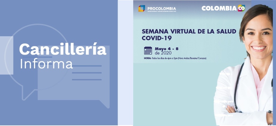 El Consulado de Colombia en Aruba invita a las conferencias medicas virtuales relacionadas al COVID-19