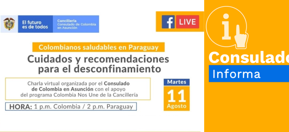 Facebook Live: Cuidados y recomendaciones para después del confinamiento