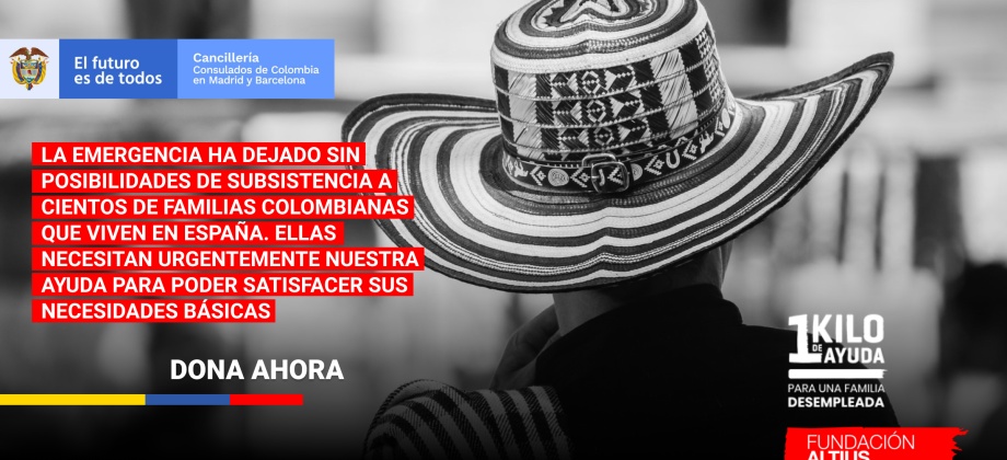 Un kilo de ayuda para una familia desempleada en 2020