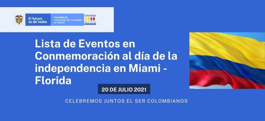 ¡Celebremos juntos el ser Colombianos! en julio de 2021