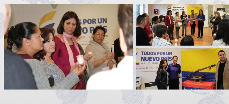 El Consulado General de Colombia en Barcelona se unió a la conmemoración del Día Nacional de la Memoria y la Solidaridad con las Víctimas del conflicto armado