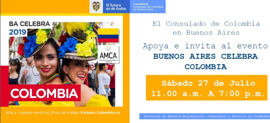 27 de julio: Consulado invita a la celebración de la Independencia de Colombia, en Buenos Aires