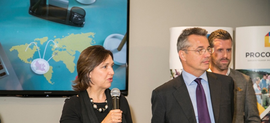  Embajador de Colombia en Canadá inauguró segundo día del evento "Colombia bring it on"