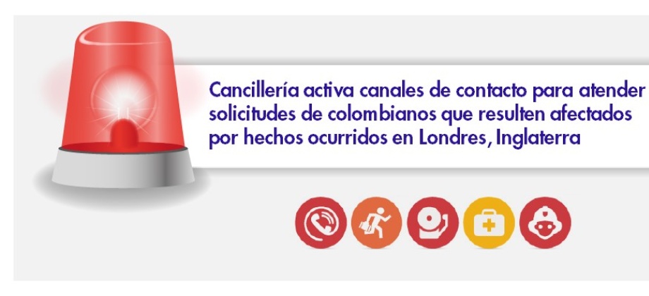 Cancillería activa canales de contacto para atender solicitudes de colombianos que resulten afectados por hechos ocurridos en Londres