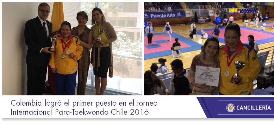 Colombia logró el primer puesto en el torneo Internacional Para-Taekwondo Chile 