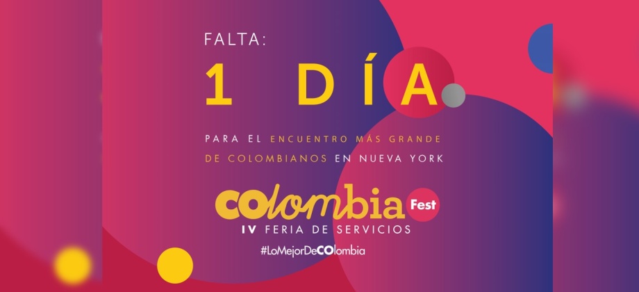 Falta 1 día para el encuentro más grande de colombianos en Nueva York