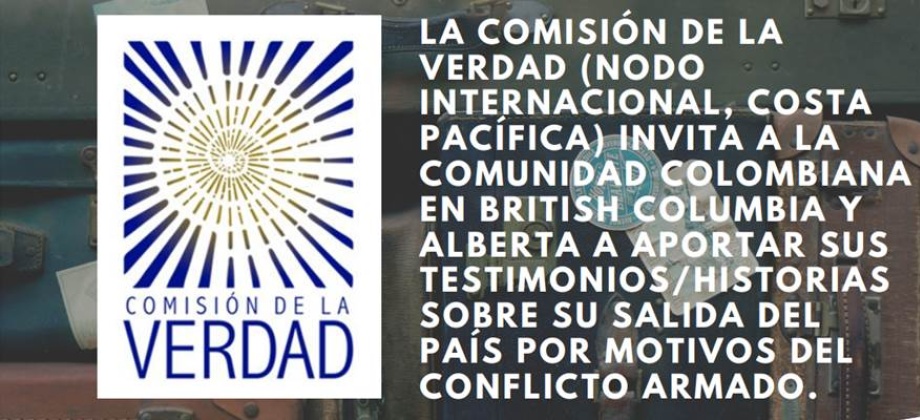 La Comisión de la Verdad invita a la comunidad colombiana a aportar sus testimonios sobre su salida del país por motivos del conflicto armado